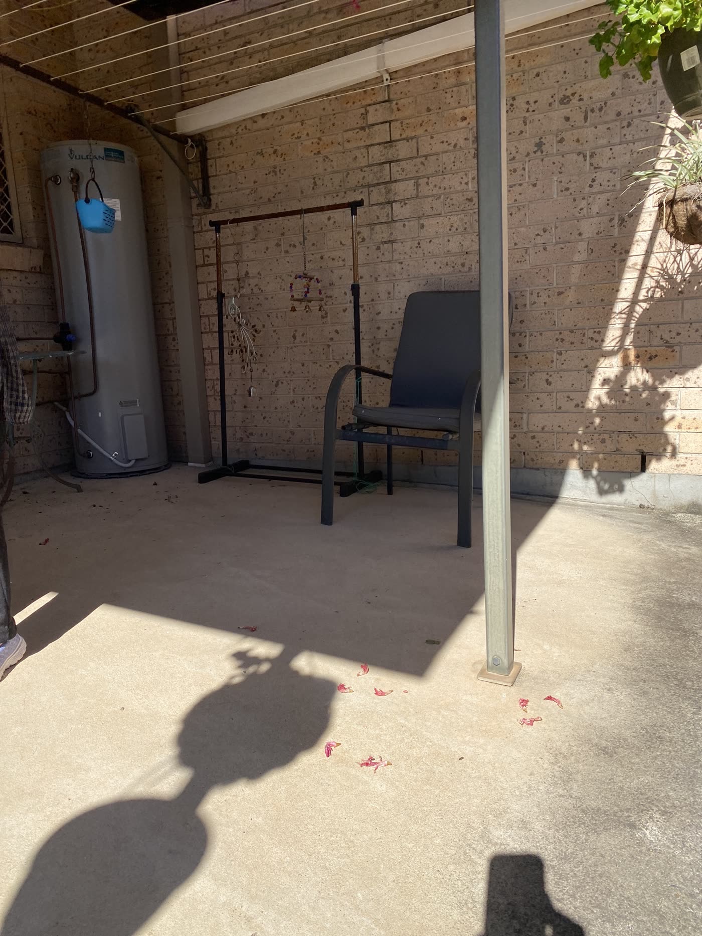 The area before a new deck was built