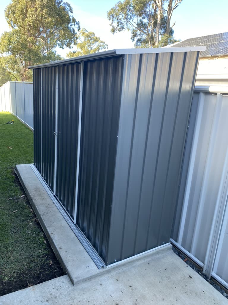 The finished garden shed