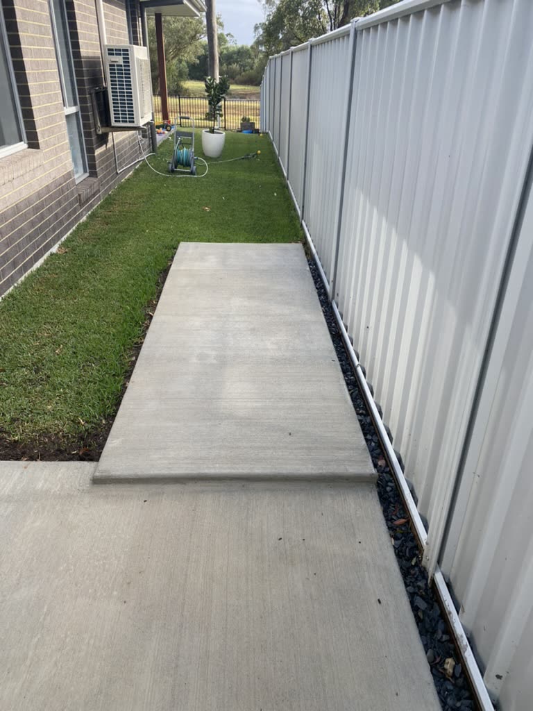 The spot before a shed was built